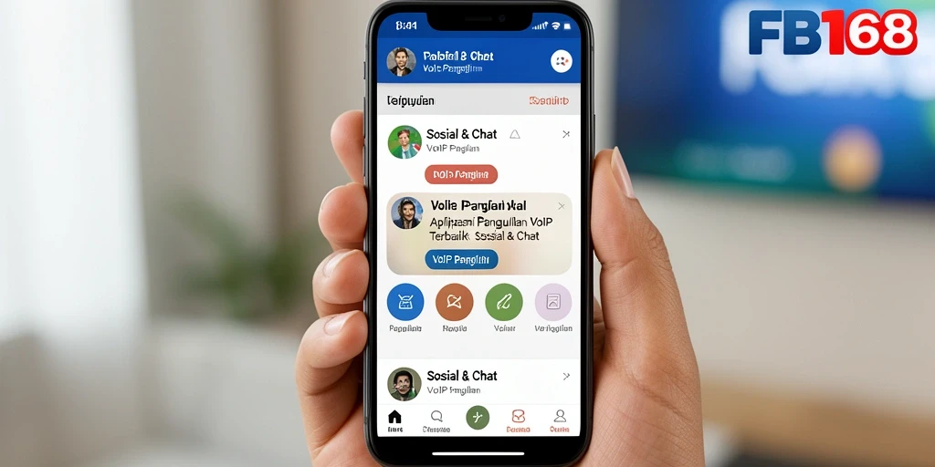 Antarmuka FB168 yang sederhana dan mudah digunakan untuk VoIP Panggilan.