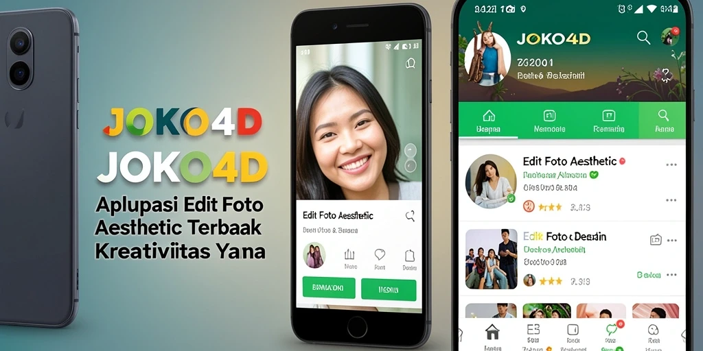 Antarmuka JOKO4D yang menarik untuk Edit Foto Aesthetic.