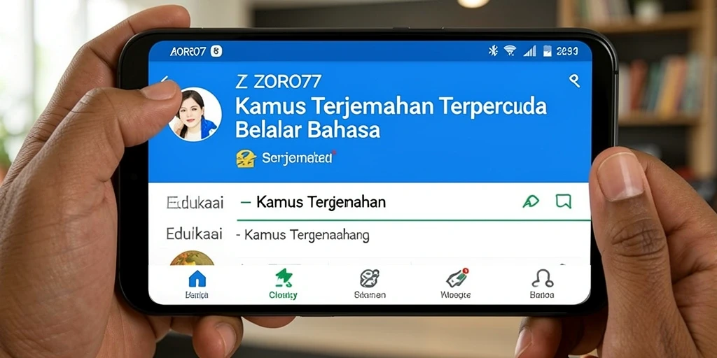 Antarmuka ZORO77 yang ramah pengguna dan fungsional.